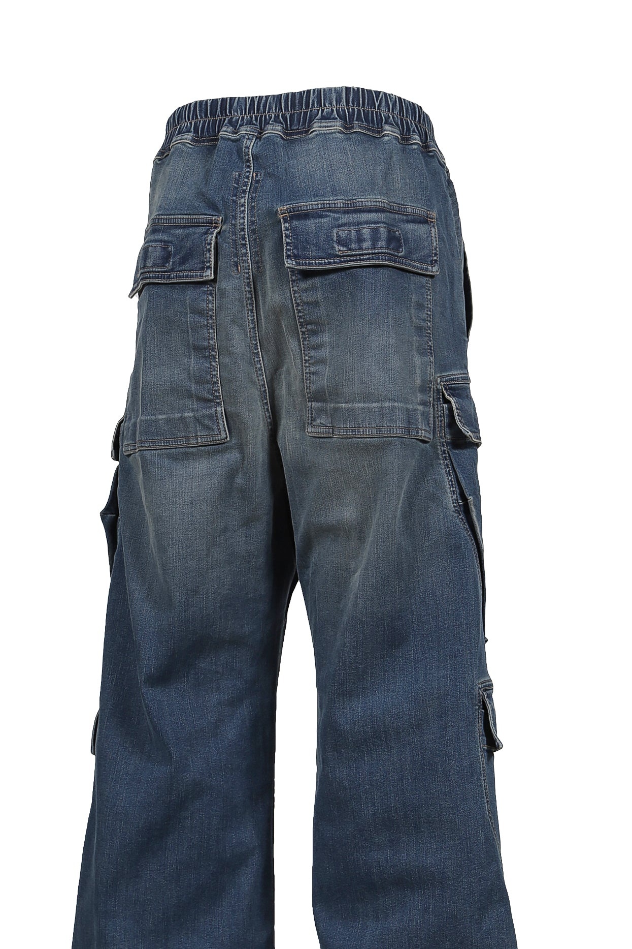 デニム・ジーパン Rick Owens DRKS WOMEN DOUBLE CARGO JUMBO BELAS WASHED INDIGO Rick Owens DRKSHDW DOUBLE CARGO JUMBO BELAS / WASHED INDIGO