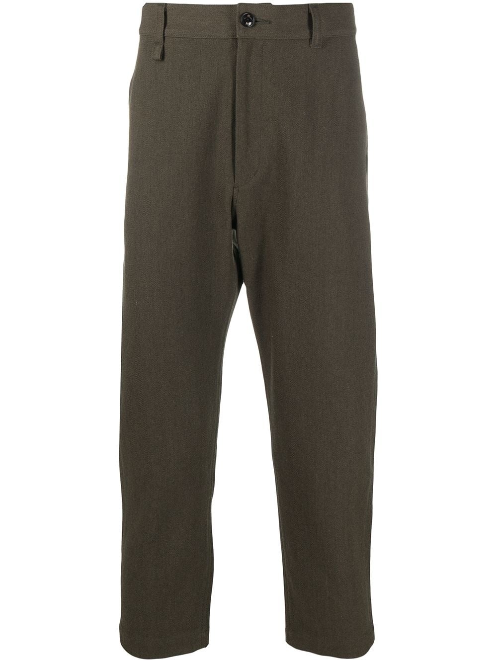 cropped tapered trousers - 1