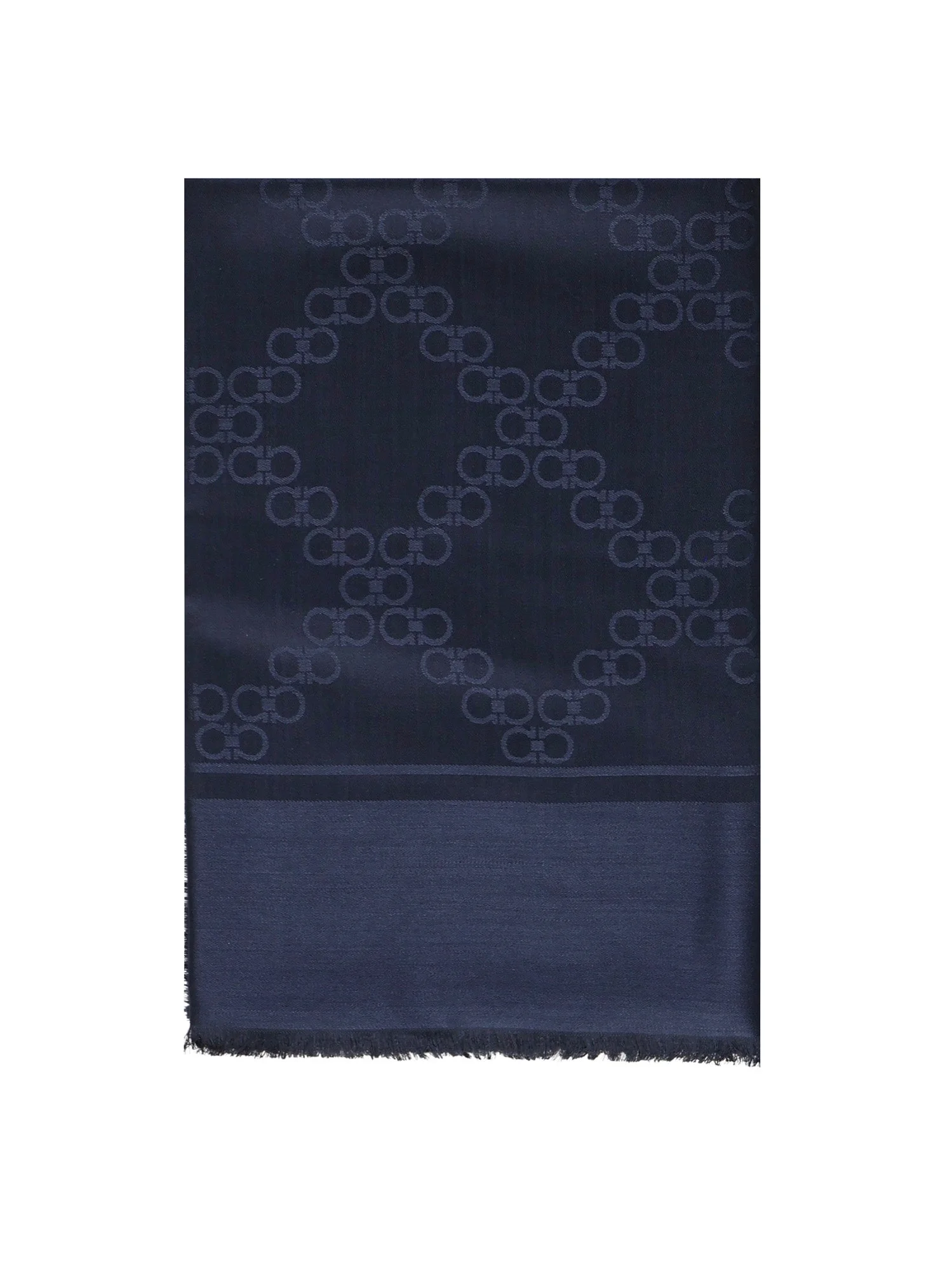 Ferragamo Scarfs Blue Silk - 1