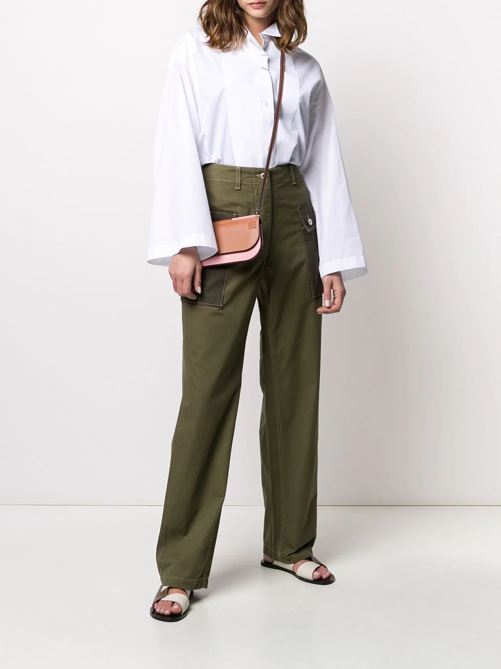 flap pockets trousers - 2