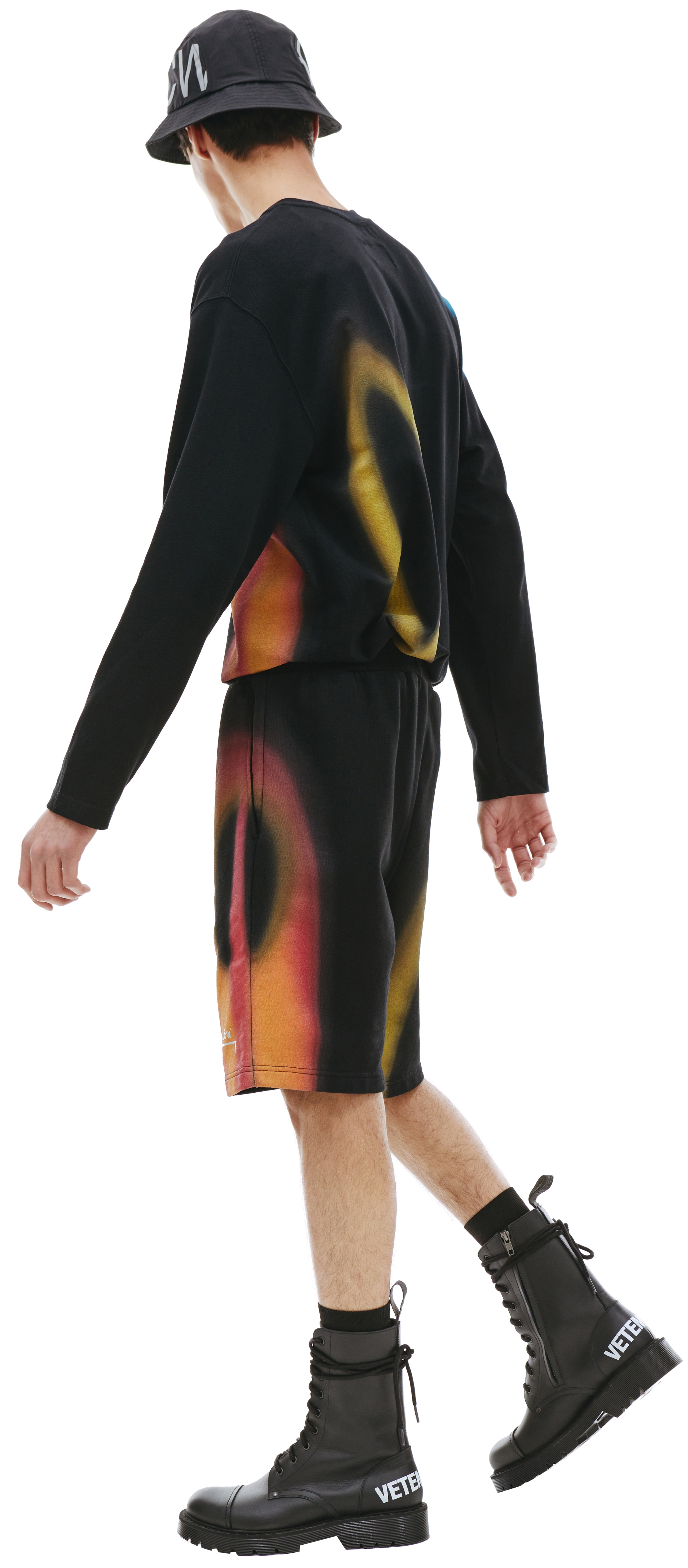 BLACK HYPERGRAPHIC SHORTS - 2