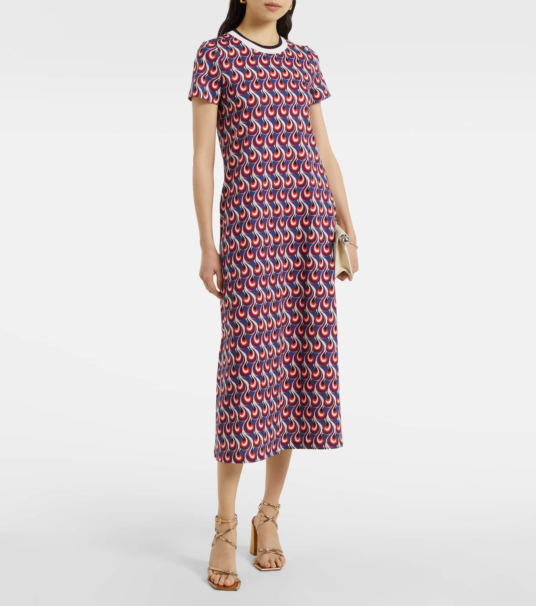 Swing Sporty printed jersey midi dress - 2