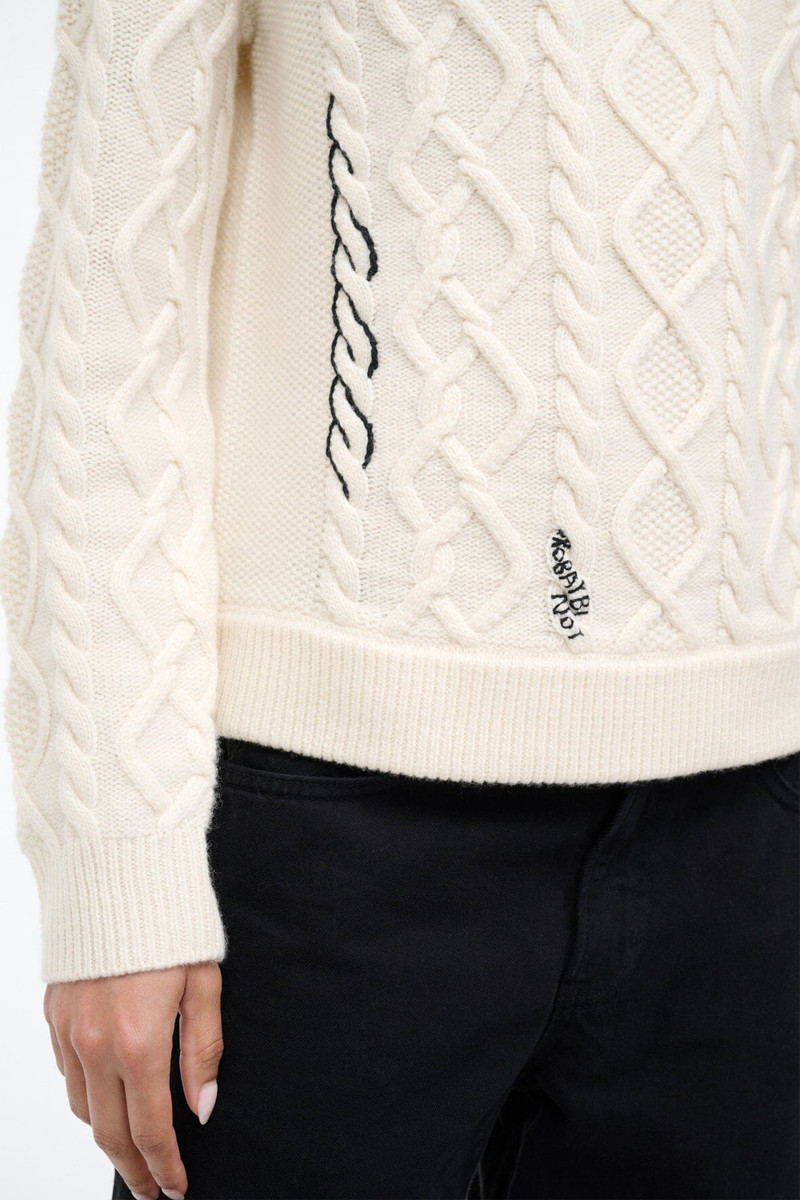 STAUD MORRIS SWEATER IVORY 5