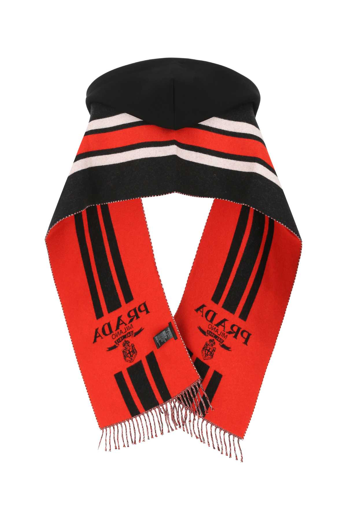 Prada Women Embroidered Wool Scarf - 2