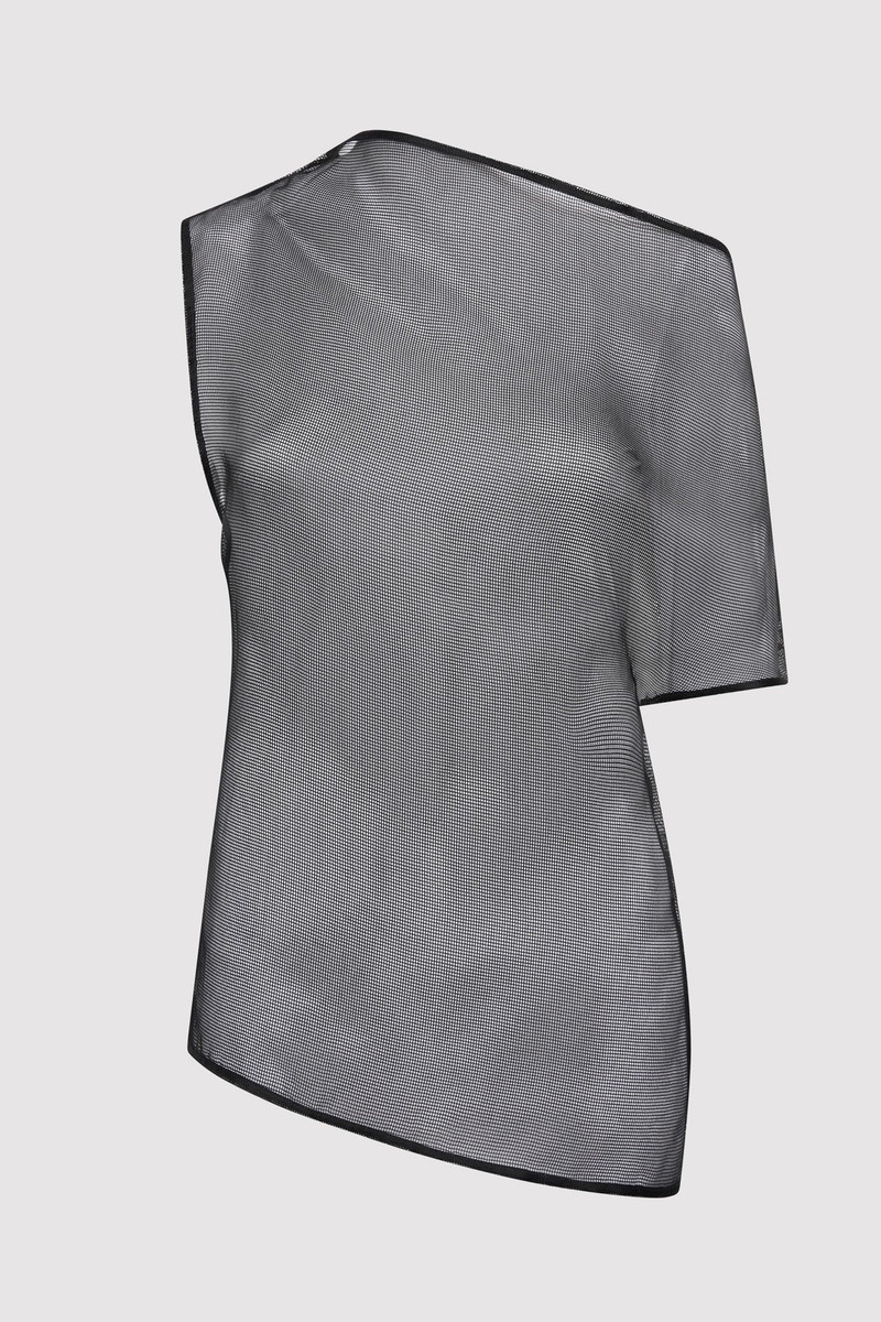 Silk Mesh Top - Black 1