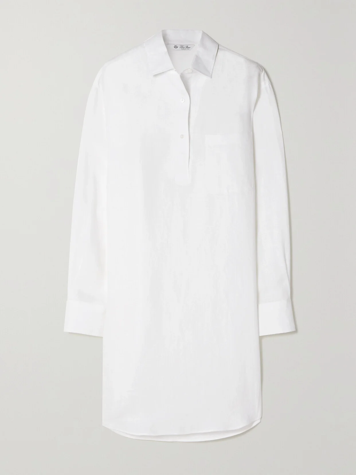 André Oversized Linen Polo Shirt - 1