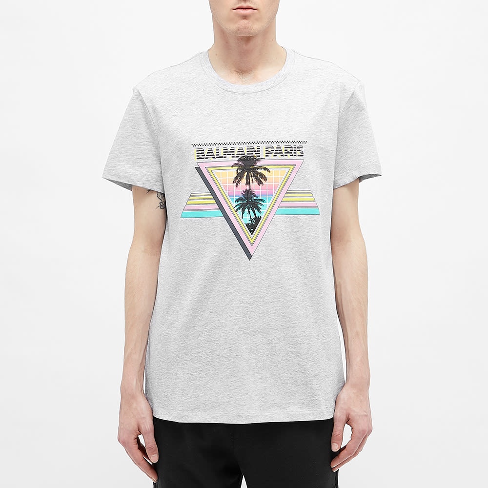 Balmain Palm Triangle Tee - 3