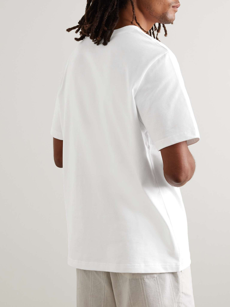 Logo-Print Striped Organic Cotton-Jersey T-Shirt 3