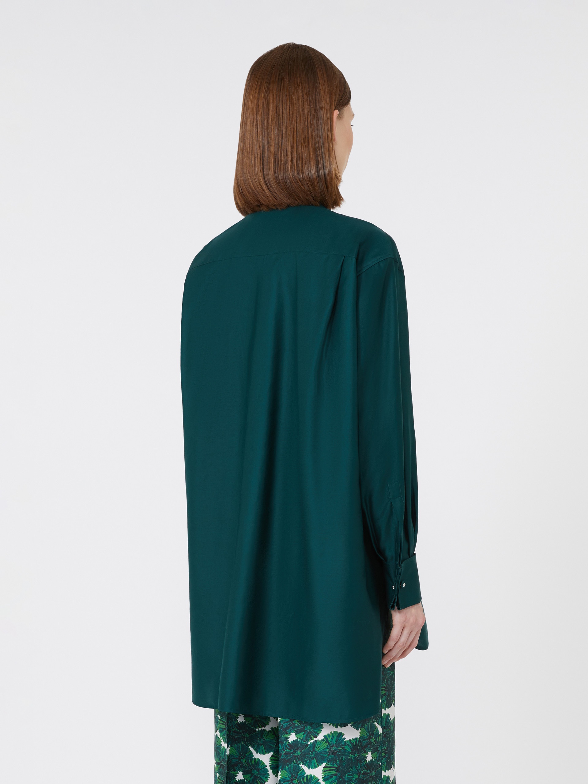 ANTA Oversized cotton satin shirt - 4