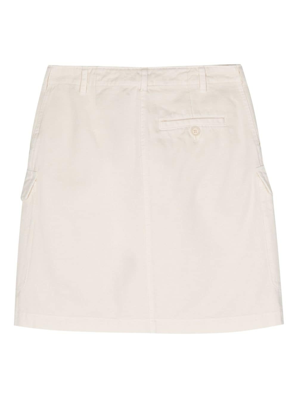gabardine-weave mini skirt - 2