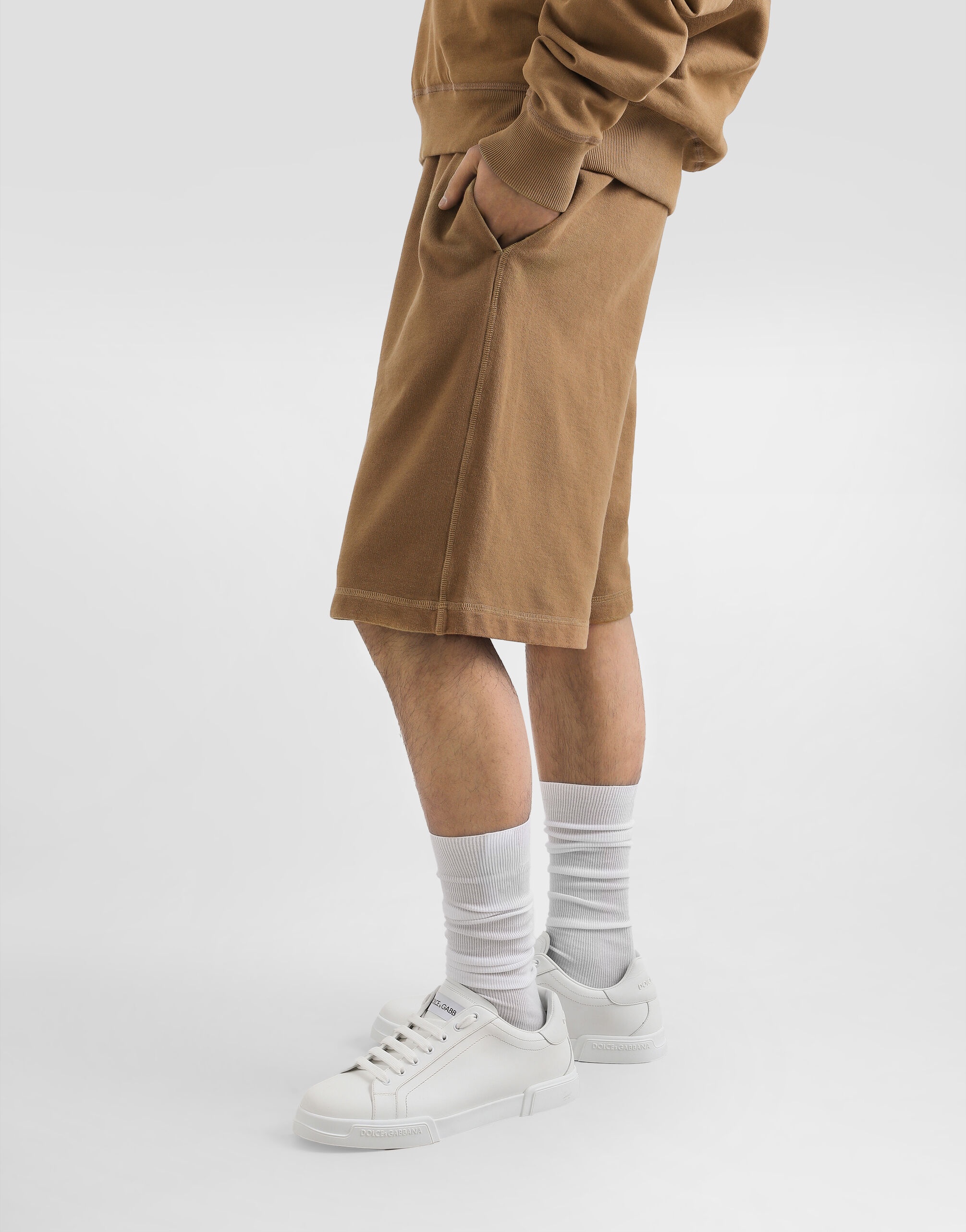 Cotton jogging shorts - 4