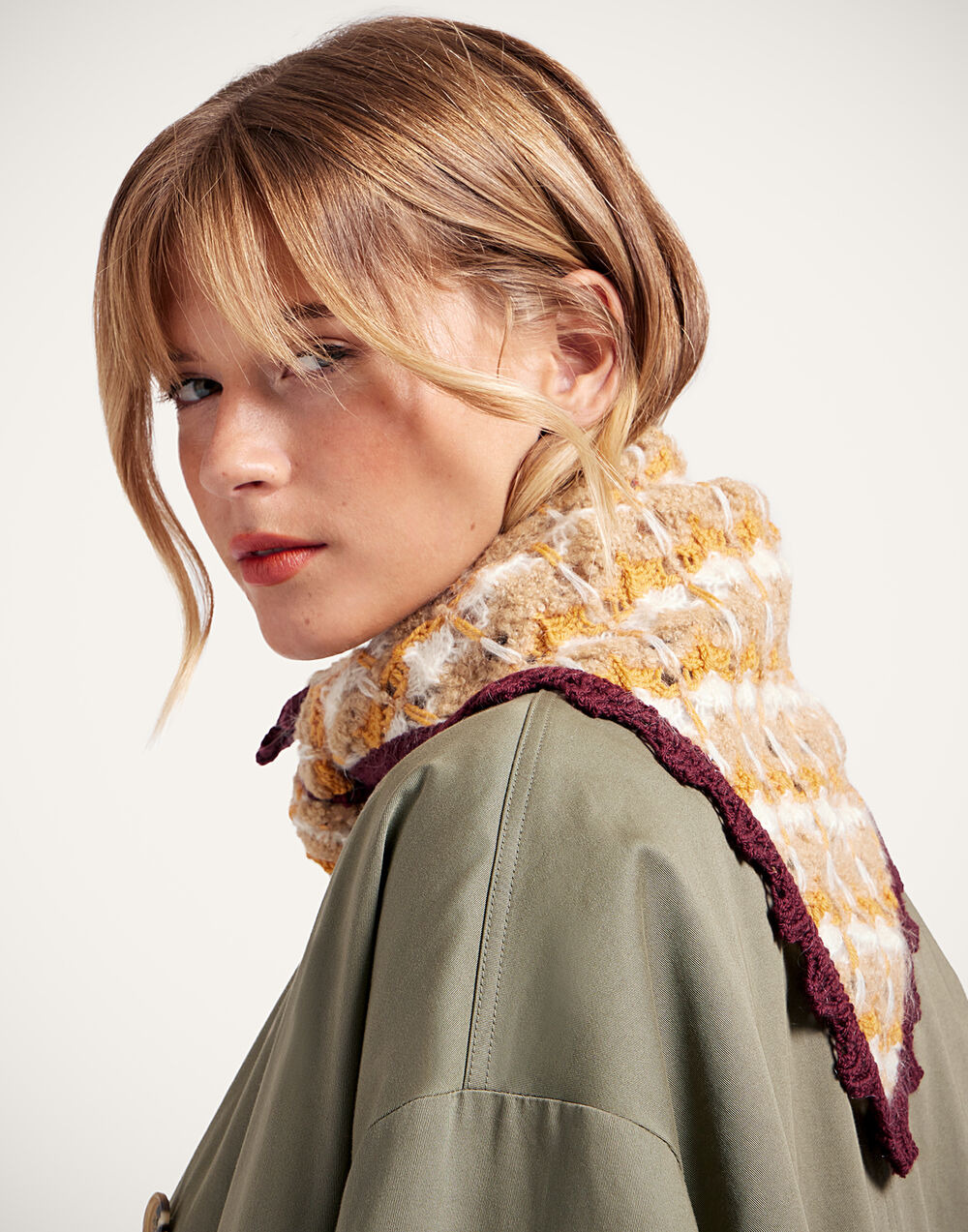 Crochet Triangle Scarf - 3