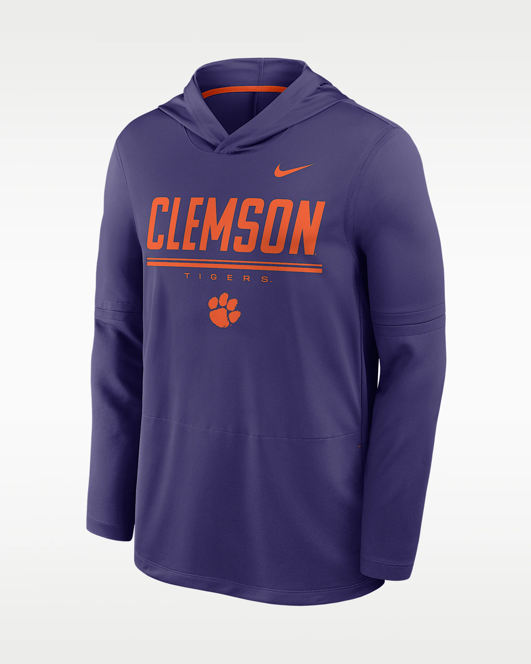Clemson Sideline Men's Nike Dri-FIT College Long-Sleeve Hooded Top - 1