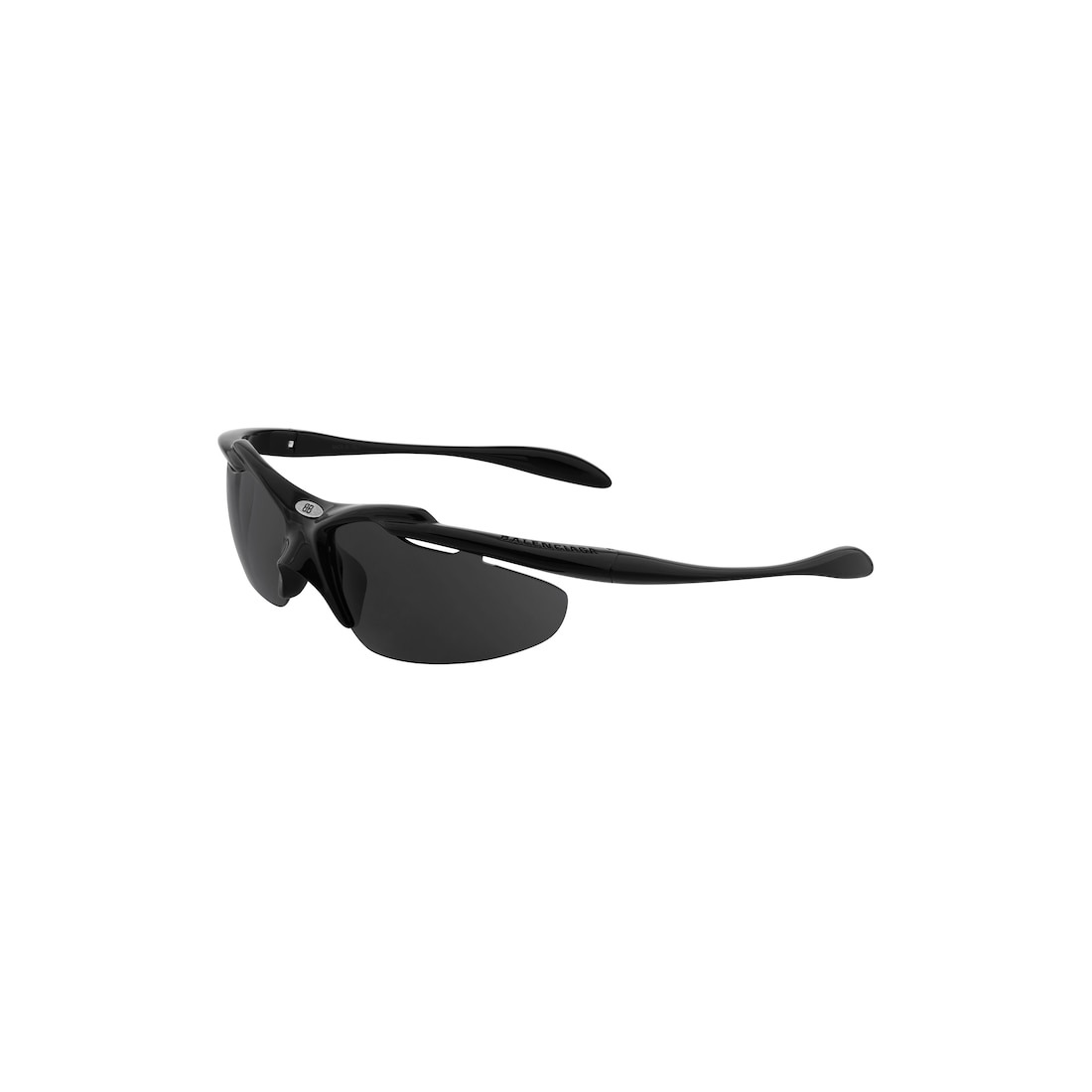 Turbo D-frame Sunglasses in Black - 4