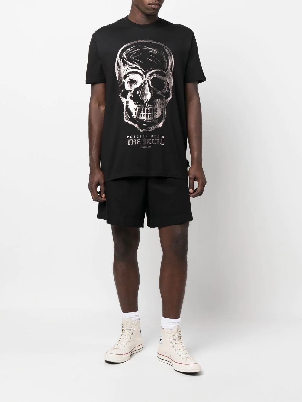 skull-print T-shirt - 2