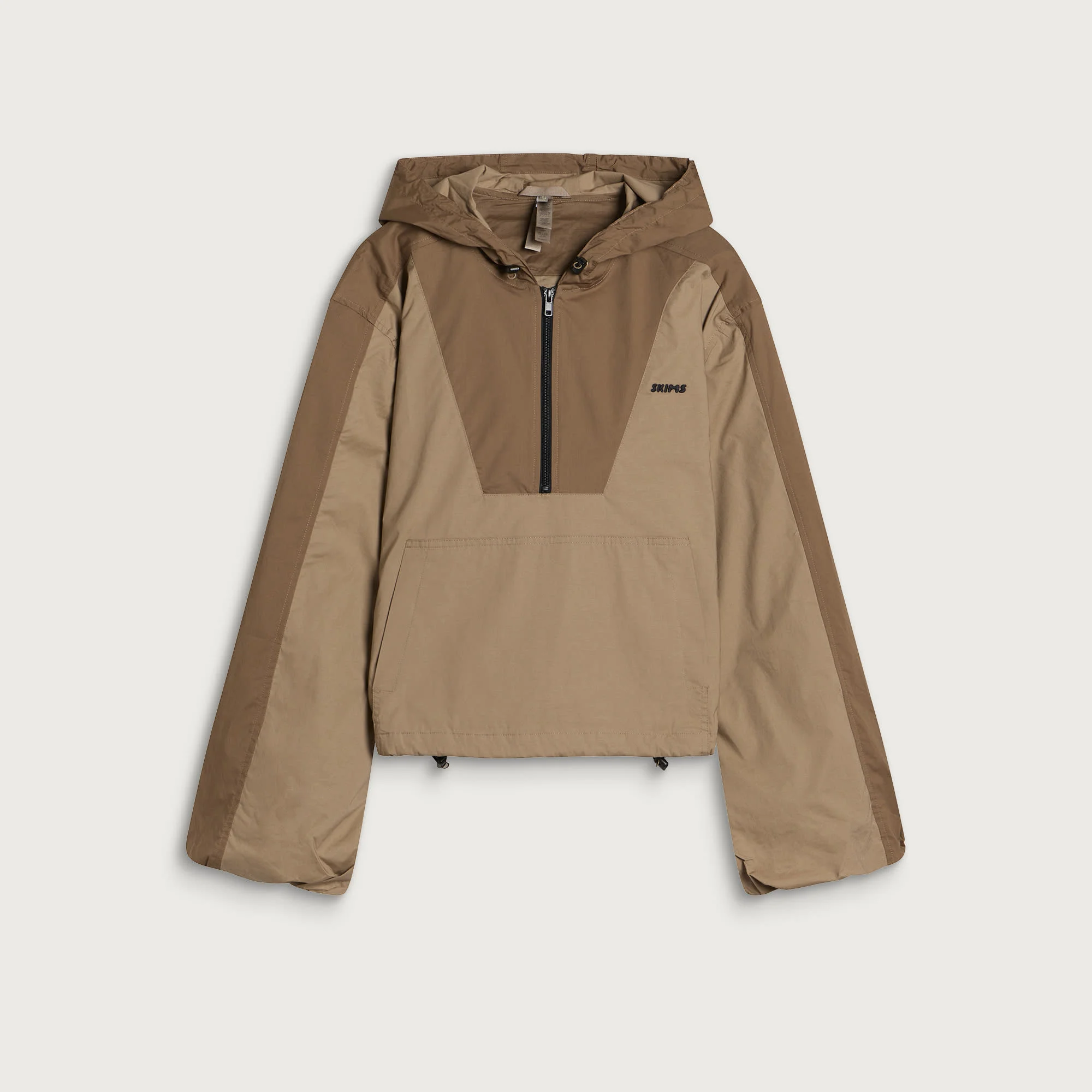 SKIMS Woven Cotton Half Zip Pullover - 1