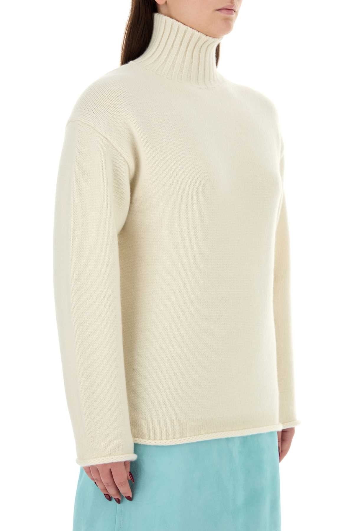 Bottega Veneta Women White Cashmere Sweater - 3