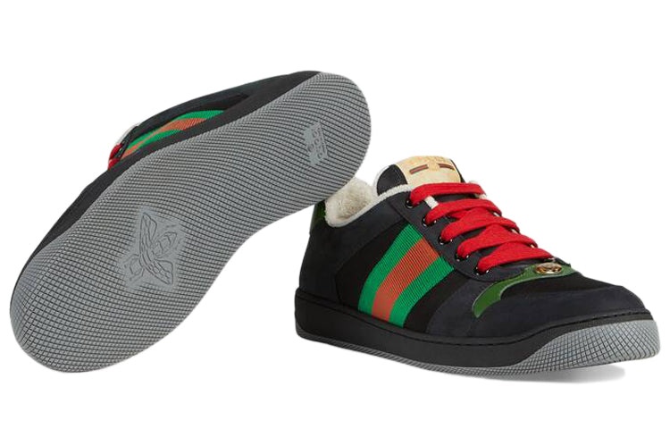 Gucci Screener Suede 'Black Green' 576223-9PYQ0-1098 - 5