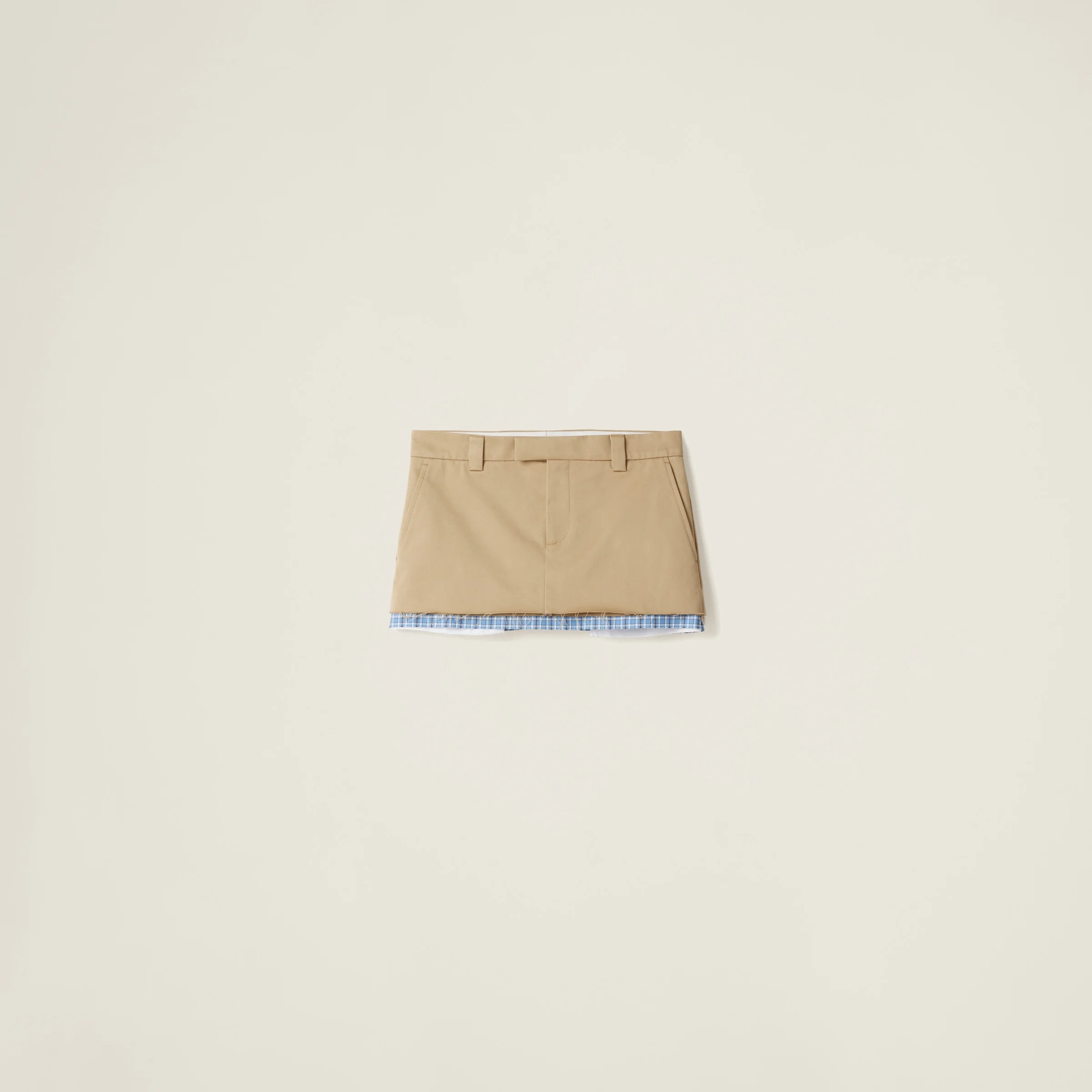 Chino miniskirt - 1