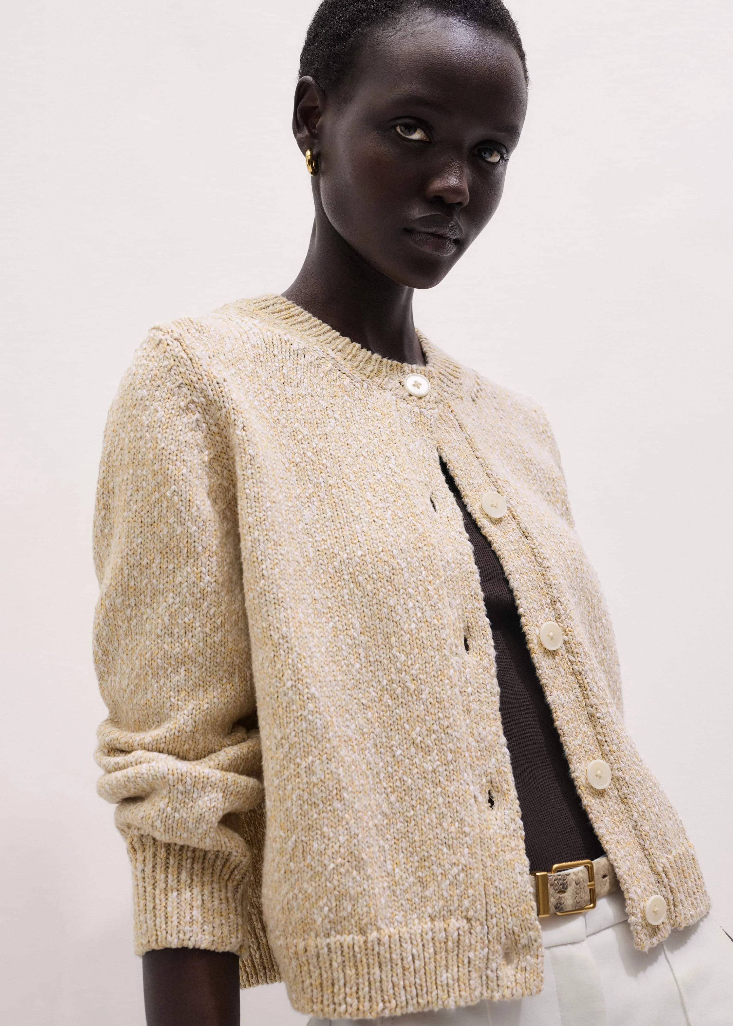 Relaxed Crew Cardigan - 1