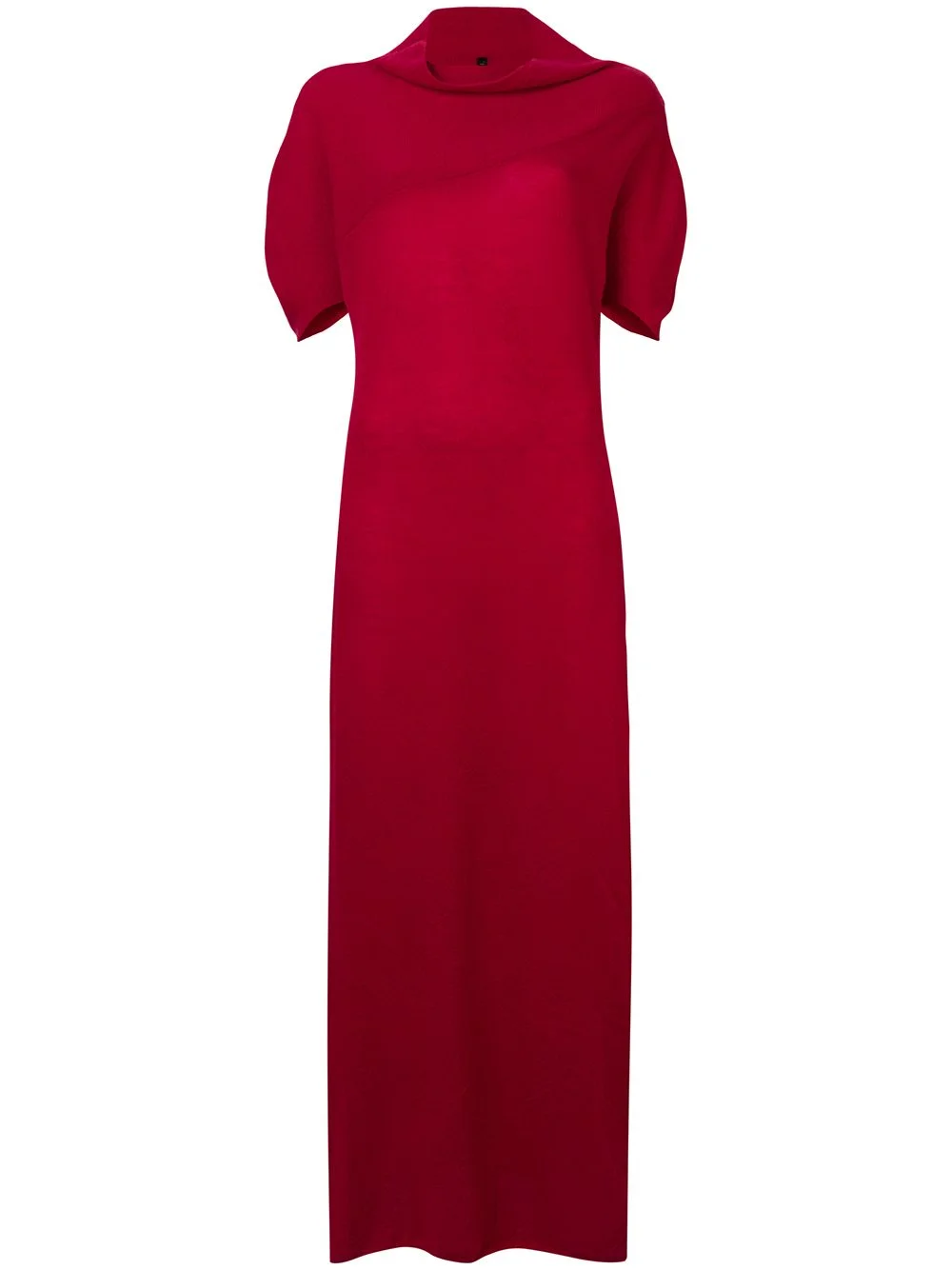 cashmere knitted long dress - 1