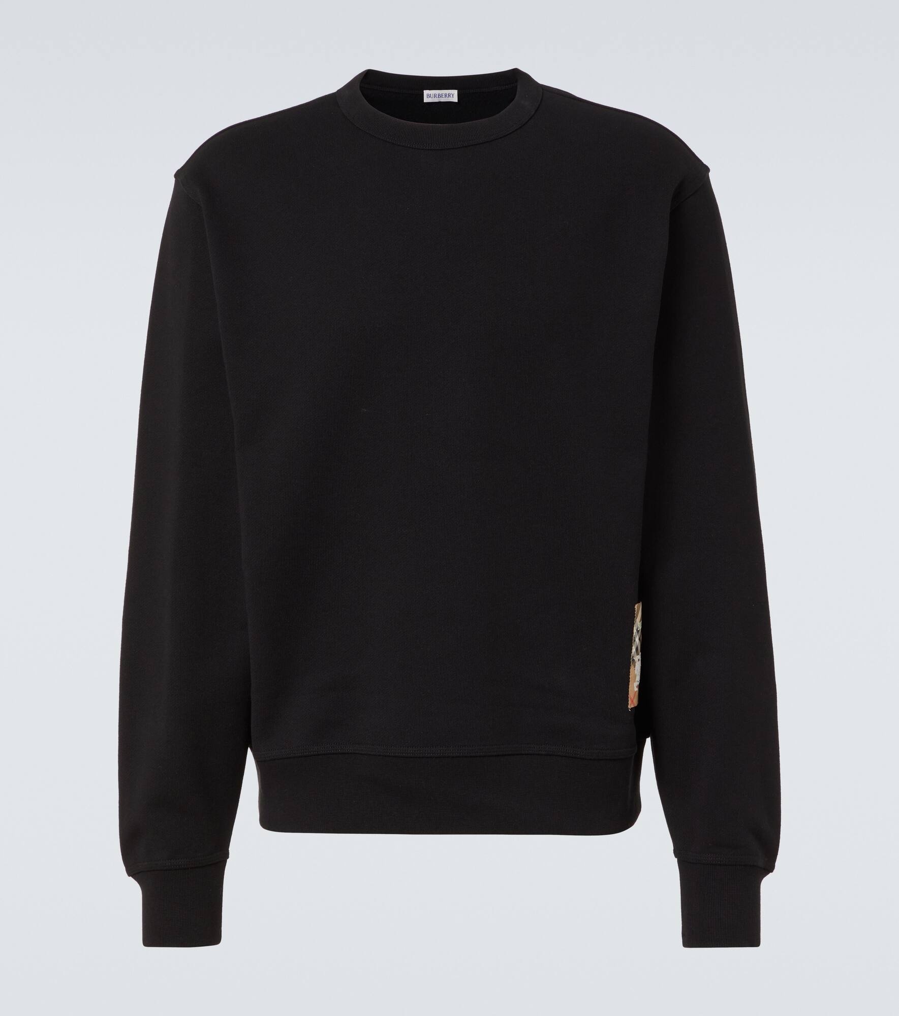 Burberry Burberry Check cotton sweatshirt | mytheresa