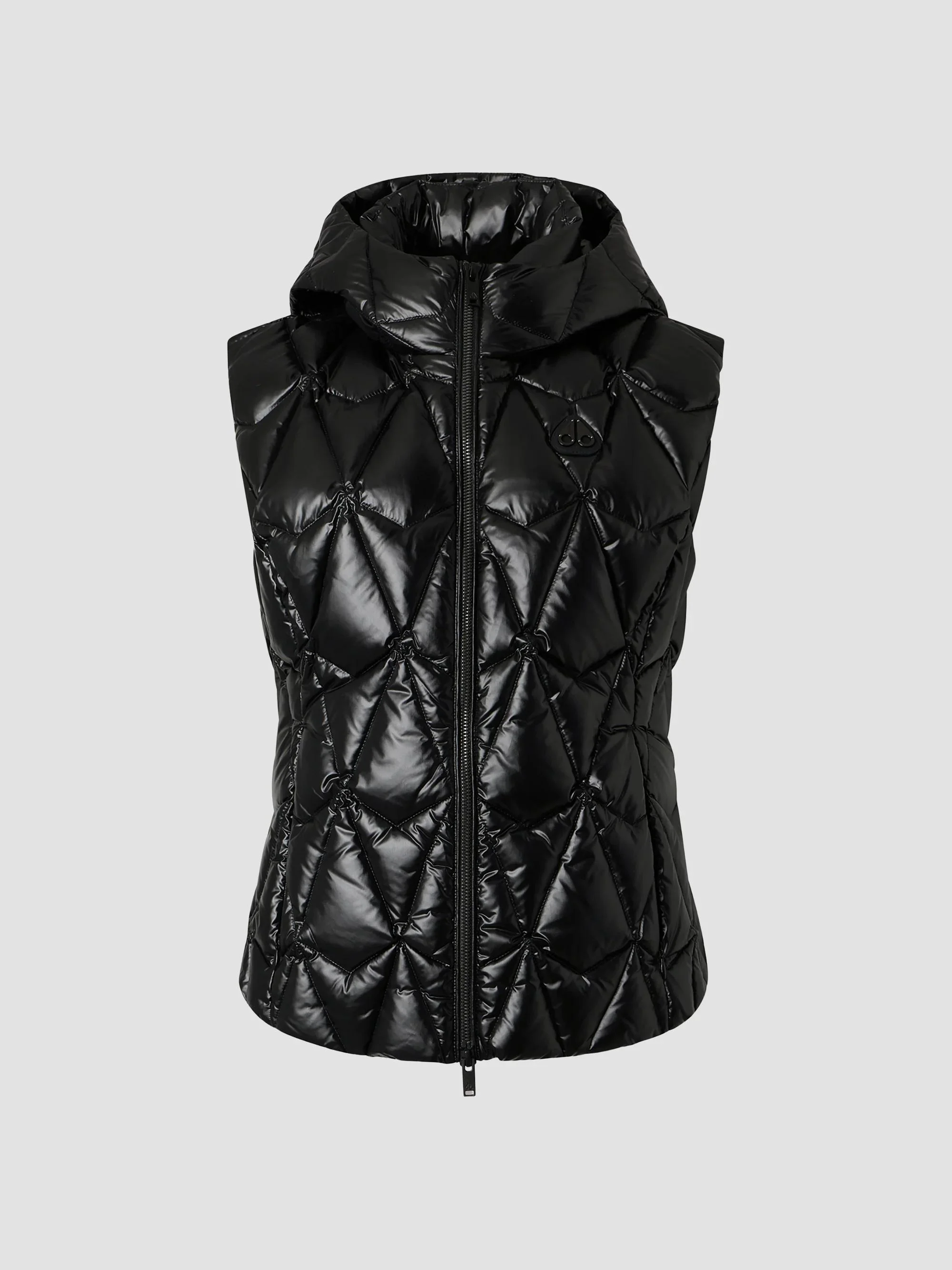 Women's Iceberg Down Puffer Vest - Black - 1