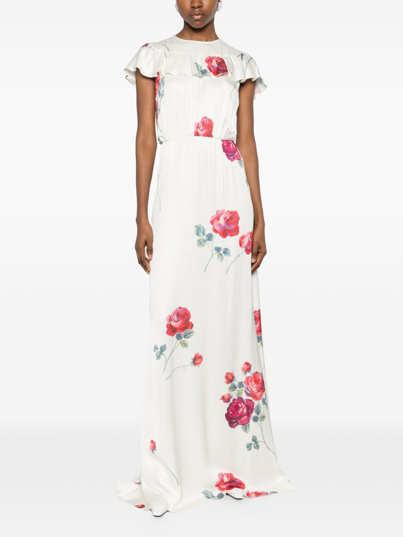 N°21 ruffled-detail floral maxi dress outlook