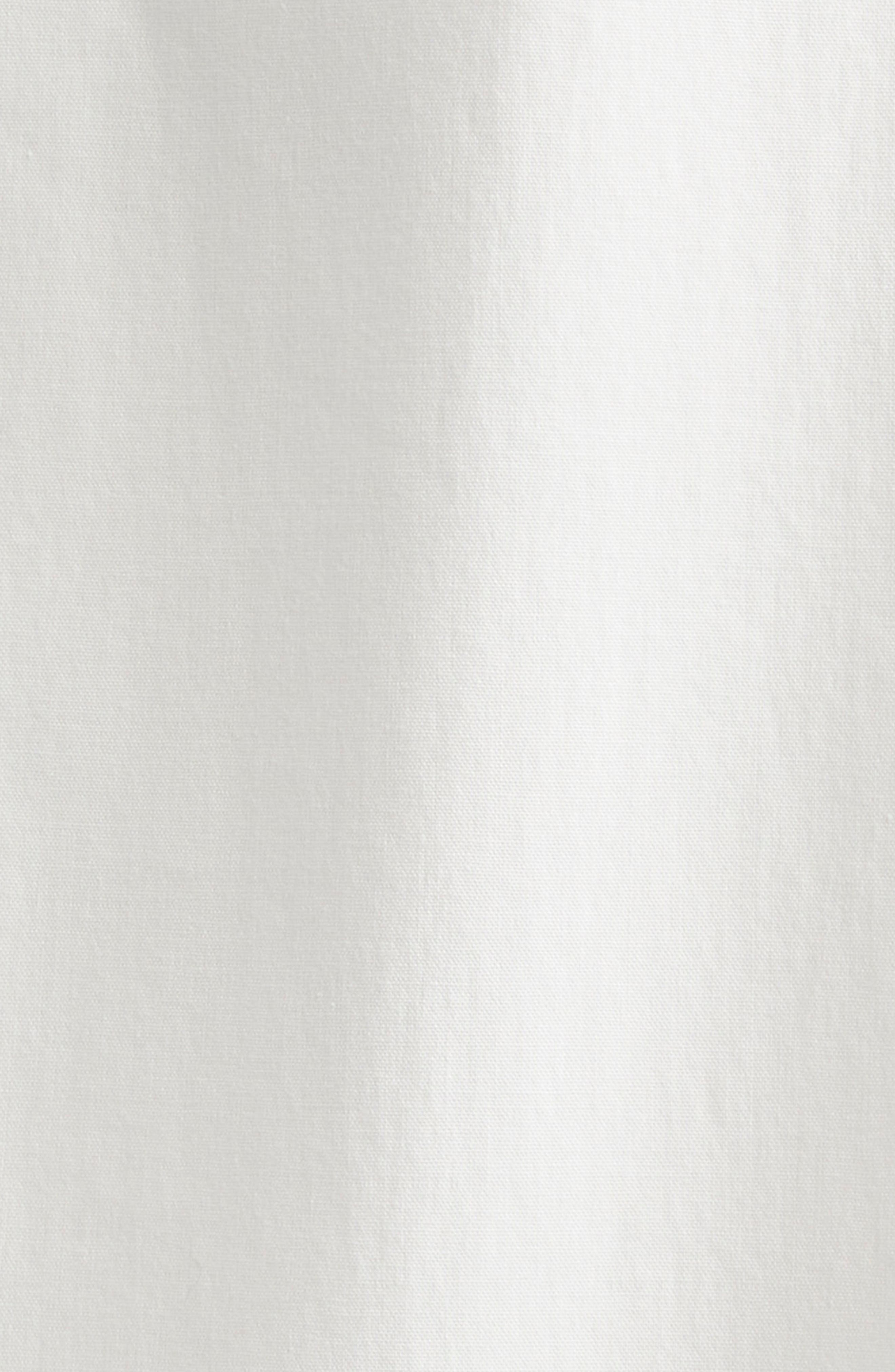 Proenza Schouler Sammy Long Sleeve Belted Stretch Cotton Poplin Shirtdress in White at Nordstrom - 6