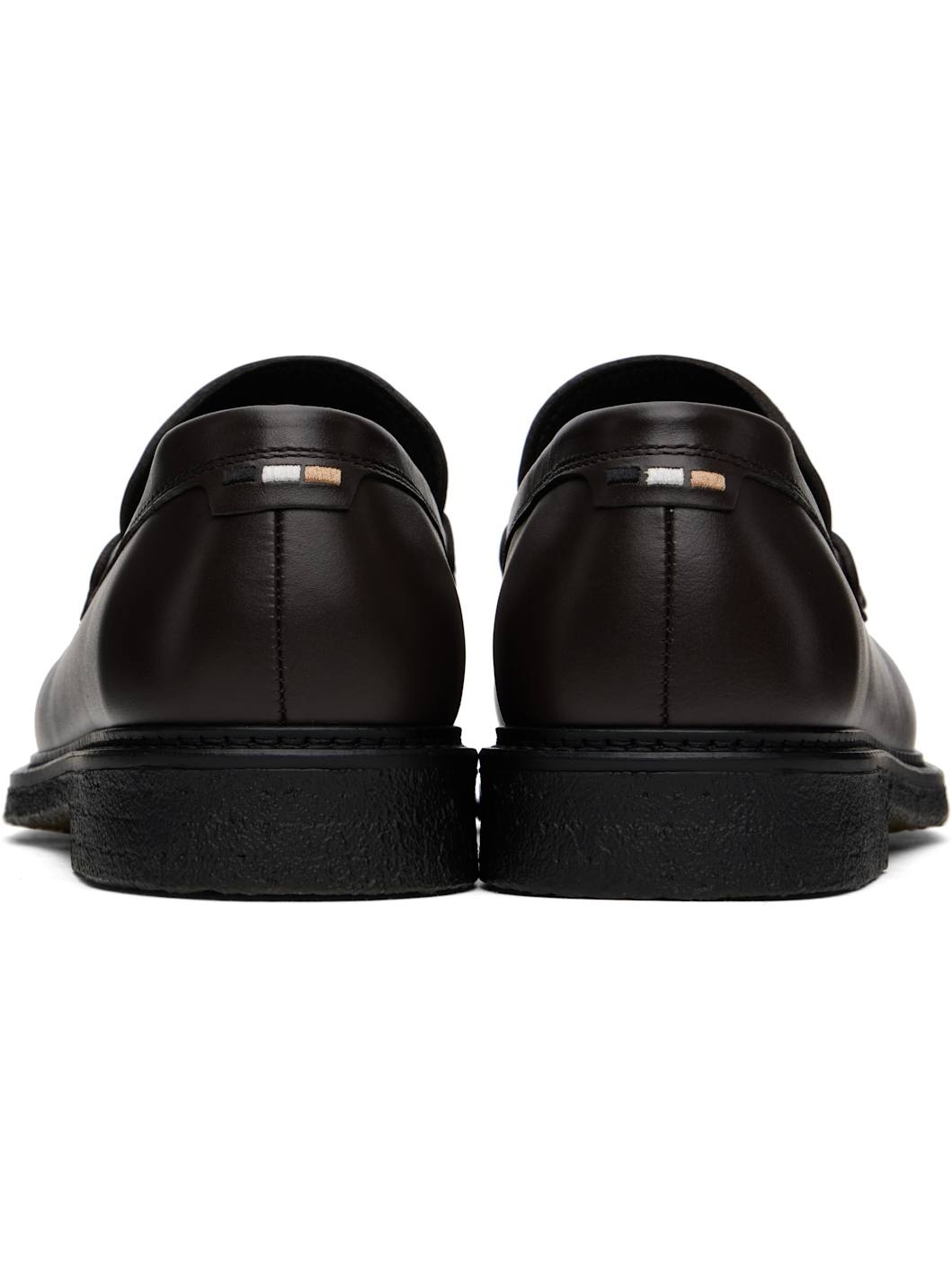 Brown Polished-Leather Loafers - 2