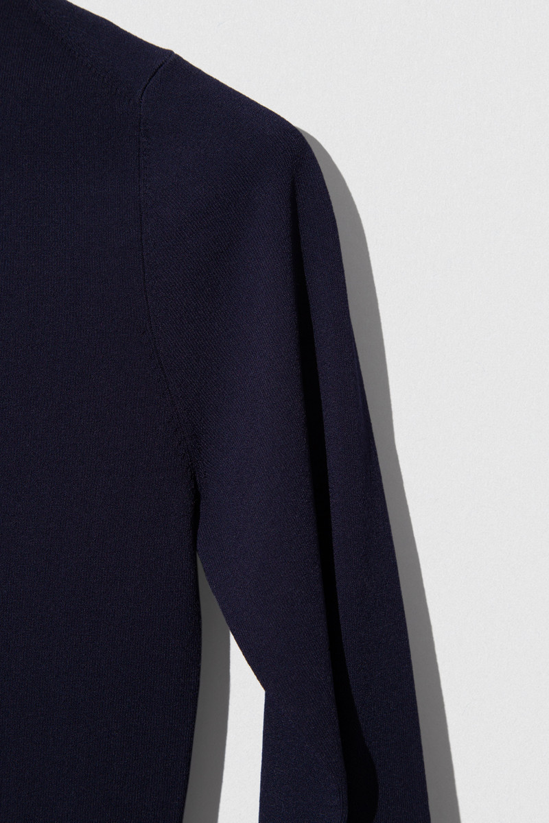 BY FAR BRANKA POLO NECK DARK NAVY MARTINICA VISCOSE outlook