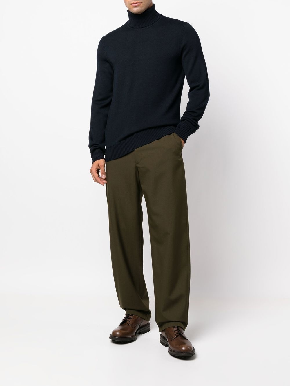 roll-neck knit jumper - 2