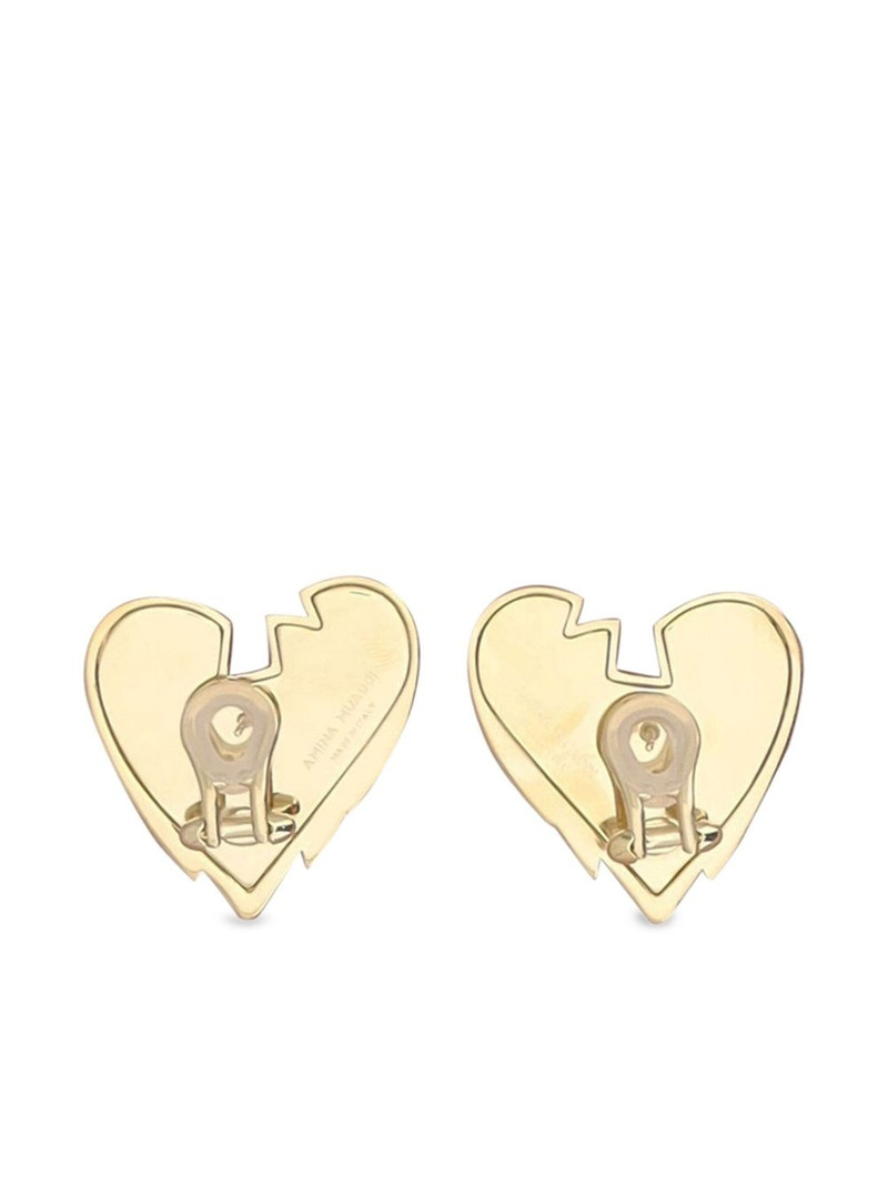 Amina Muaddi Heartbreaker earrings outlook