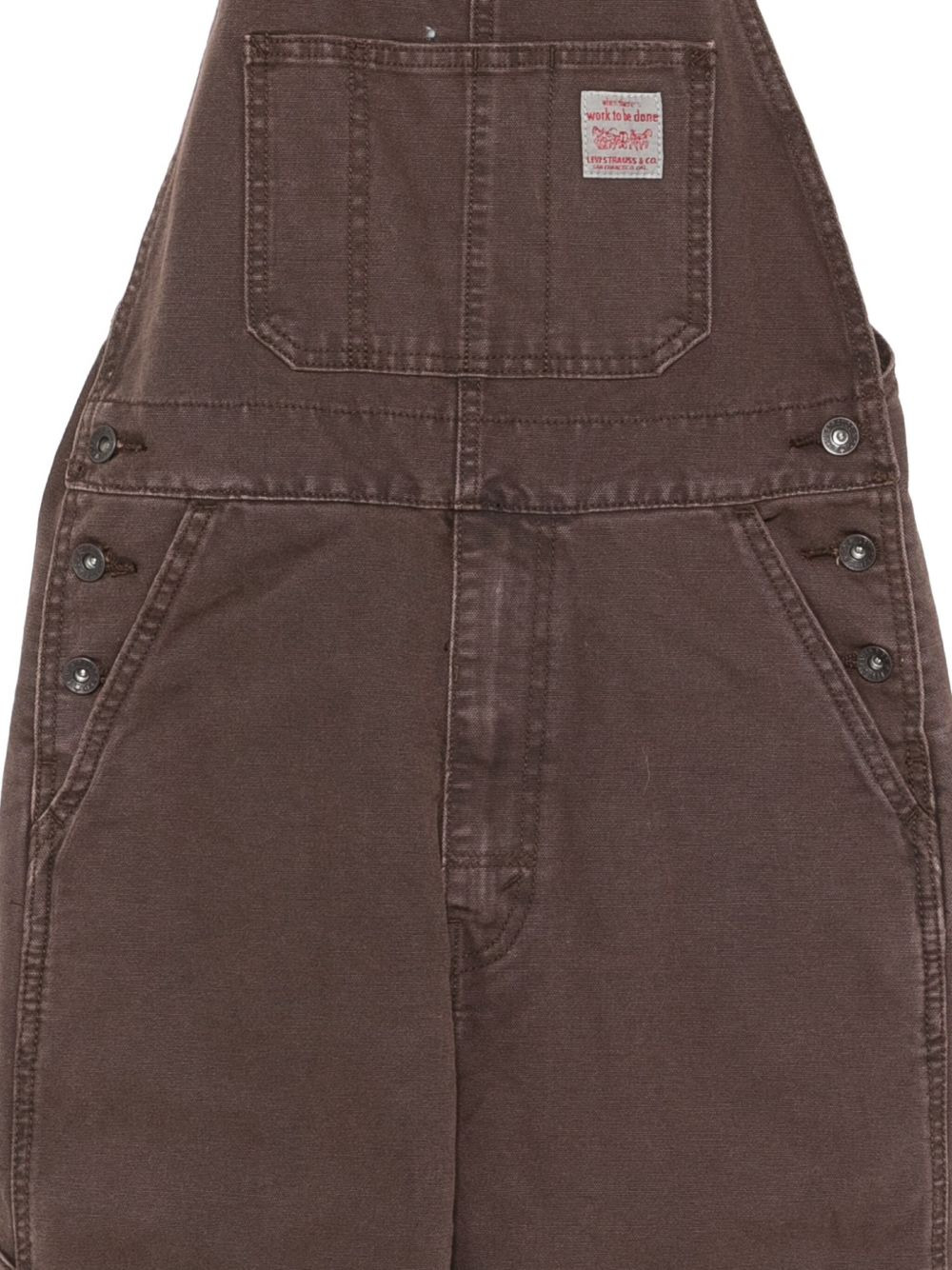 Red Tab™ button-fastening pocket overalls - 3