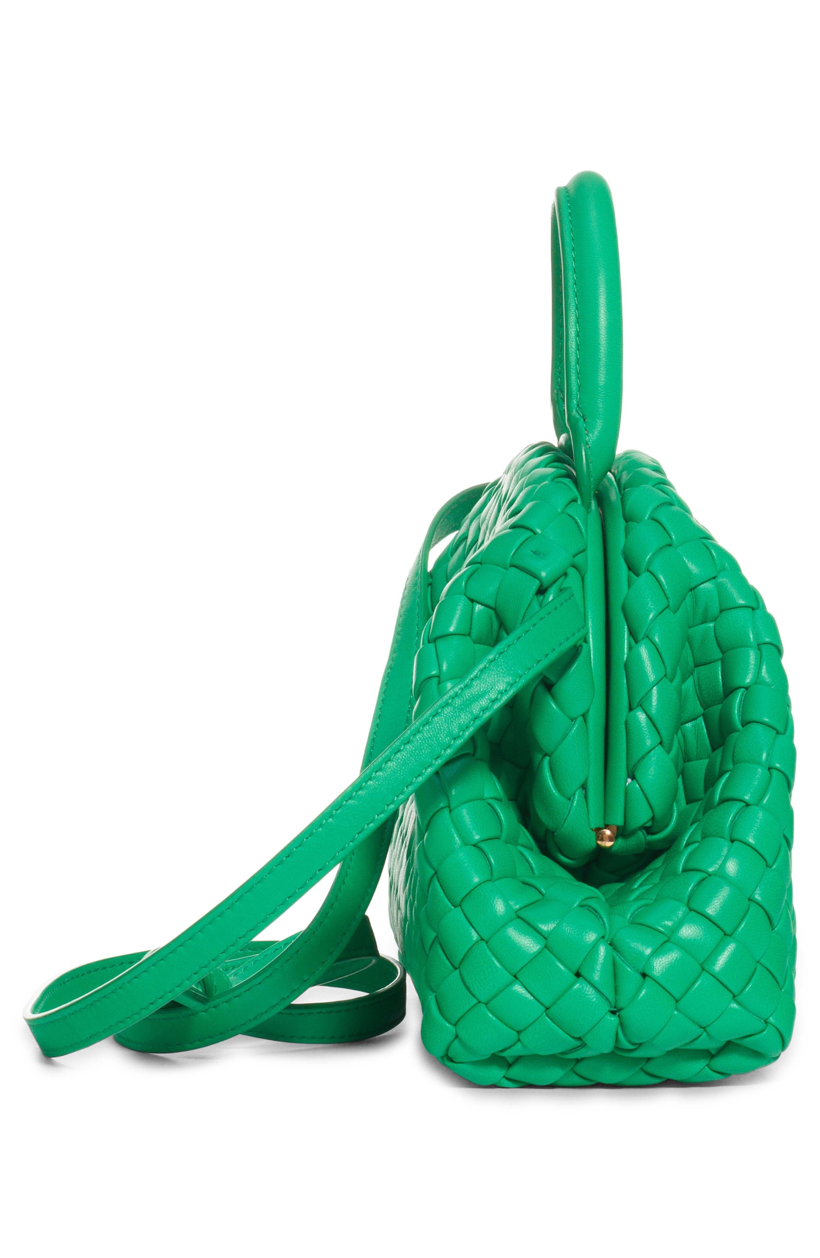 Mini Intrecciato Leather Top Handle Bag - 5