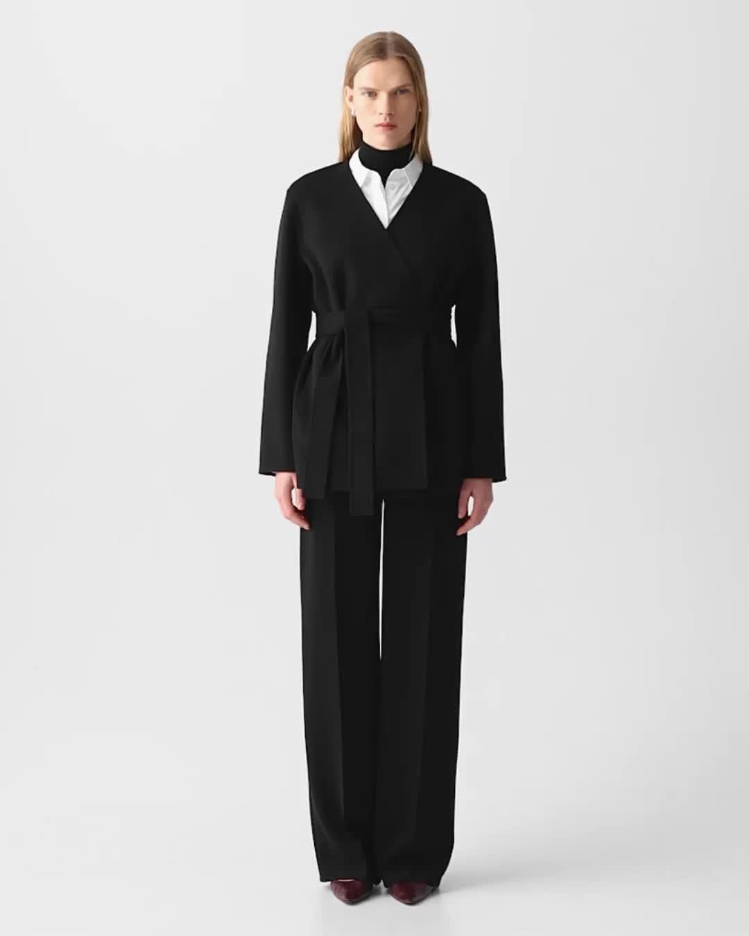Cardigan Jacket in Double-Face Wool-Cashmere - 7