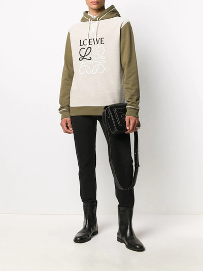 Loewe embroidered anagram hoodie outlook