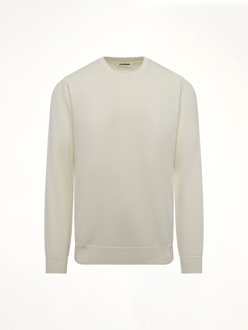 Jil Sander Heavy Weight Merino Wool in Natural outlook
