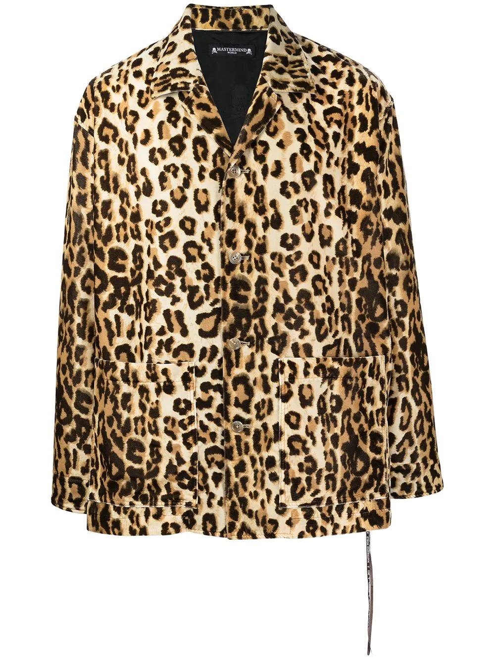 leopard-print patch-pocket shirt - 1