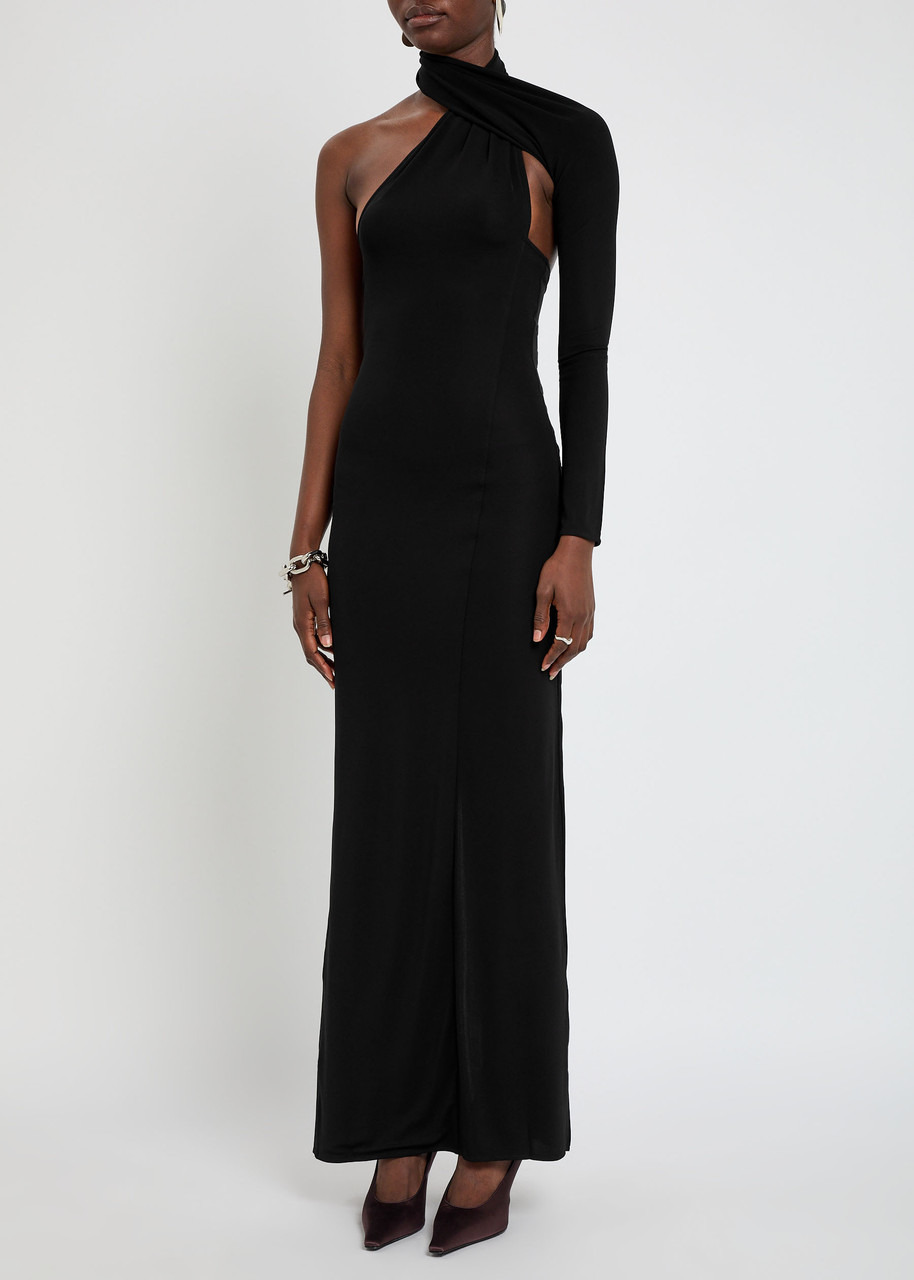 Courrèges One-shoulder Stretch-crepe Gown - 2