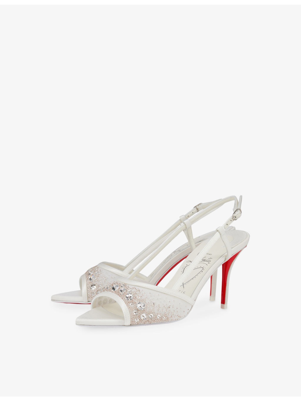 Miss Z 80 Slingback Silk-Blend Heeled Mules - 3