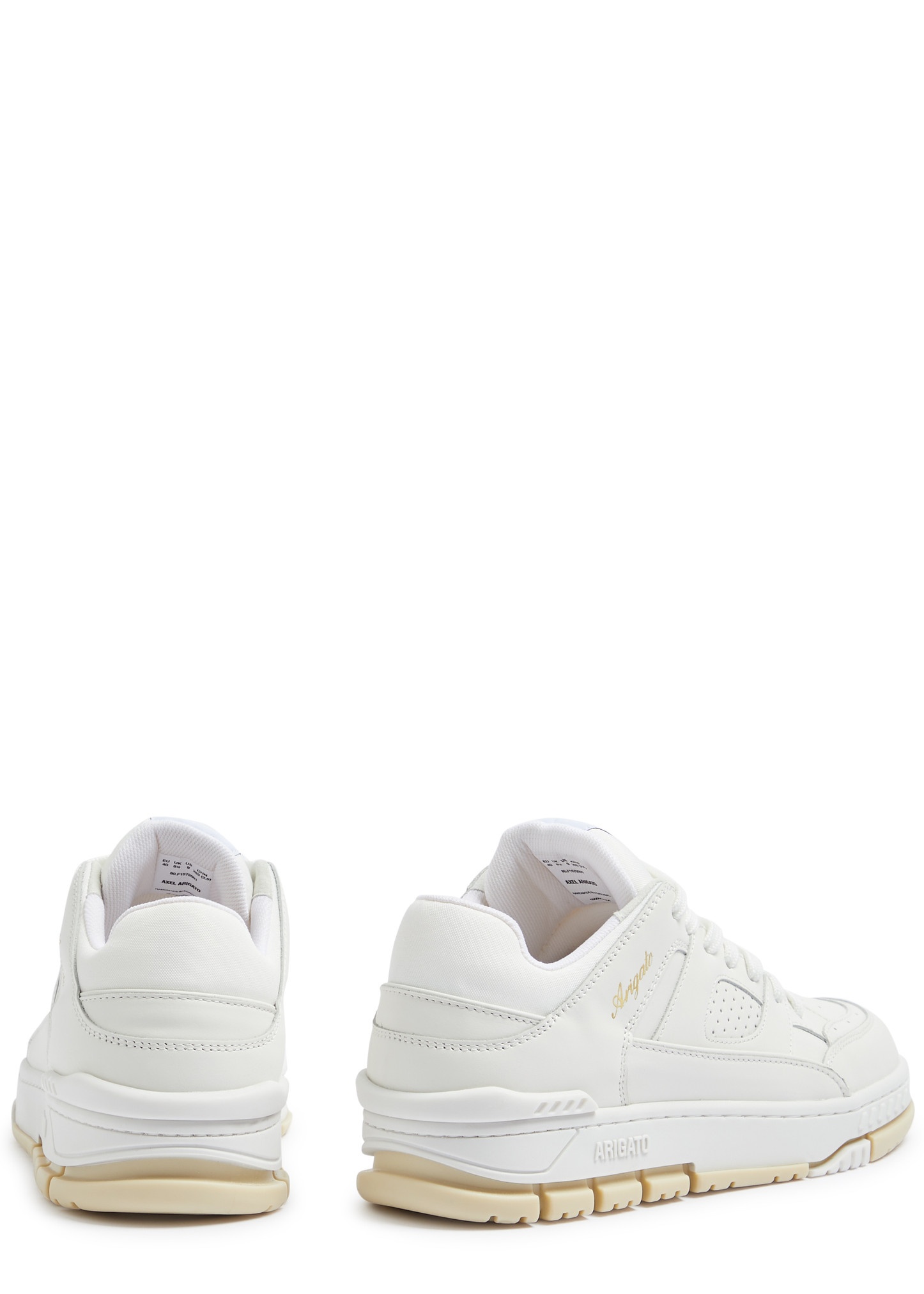 Area Lo panelled leather sneakers - 3