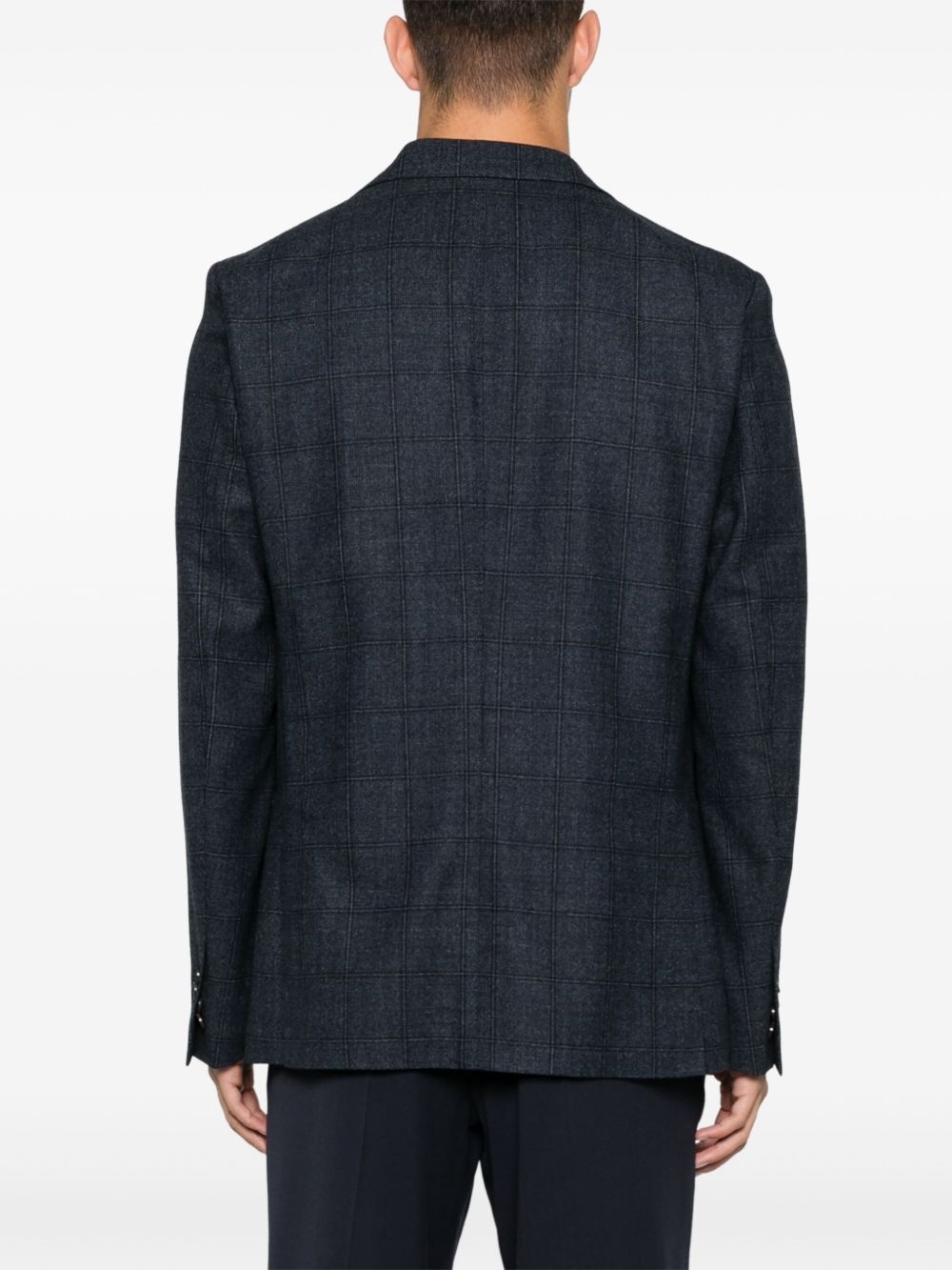 check-pattern blazer - 4