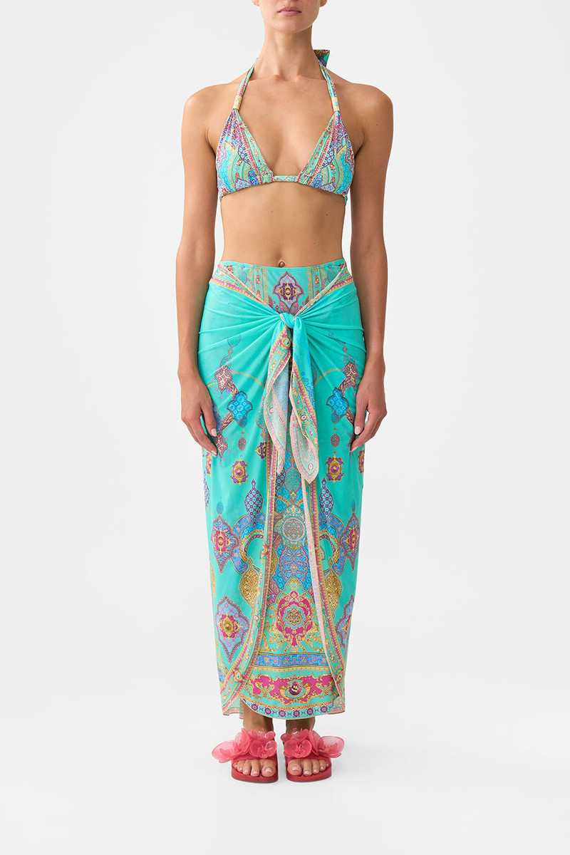 CAMILLA LAYERED MAXI SARONG WITH TIE FRONT THE CONCUBINES CORRIDOR outlook