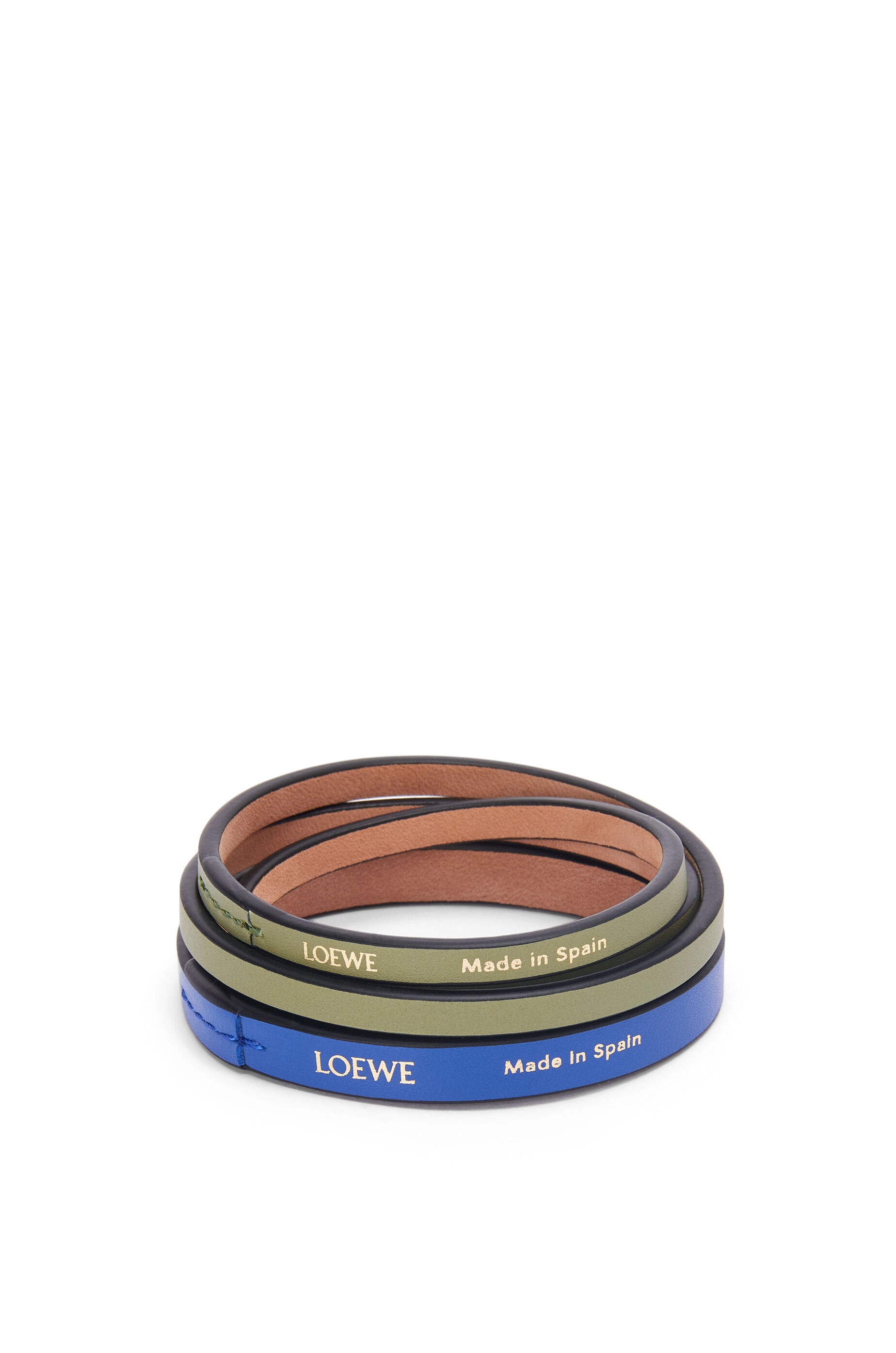 Double bangle set in classic calfskin - 1