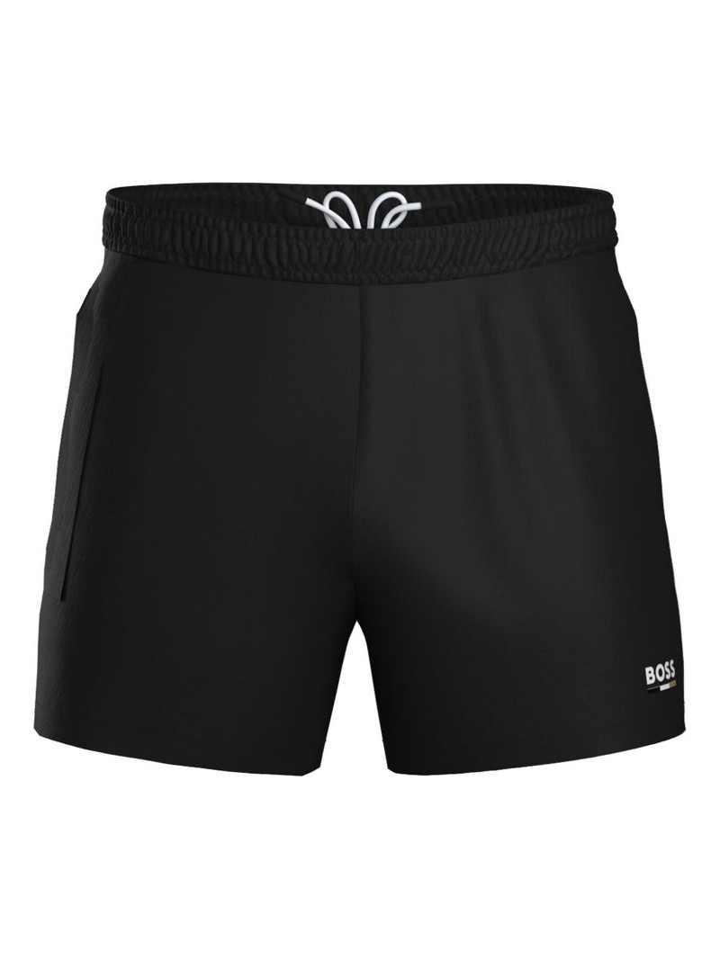 logo-detail drawstring swim shorts 1