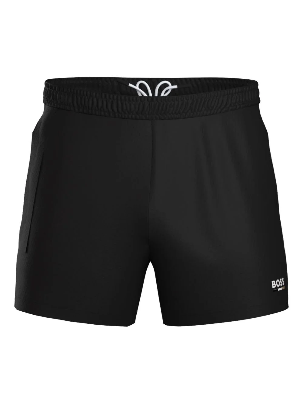 logo-detail drawstring swim shorts - 1