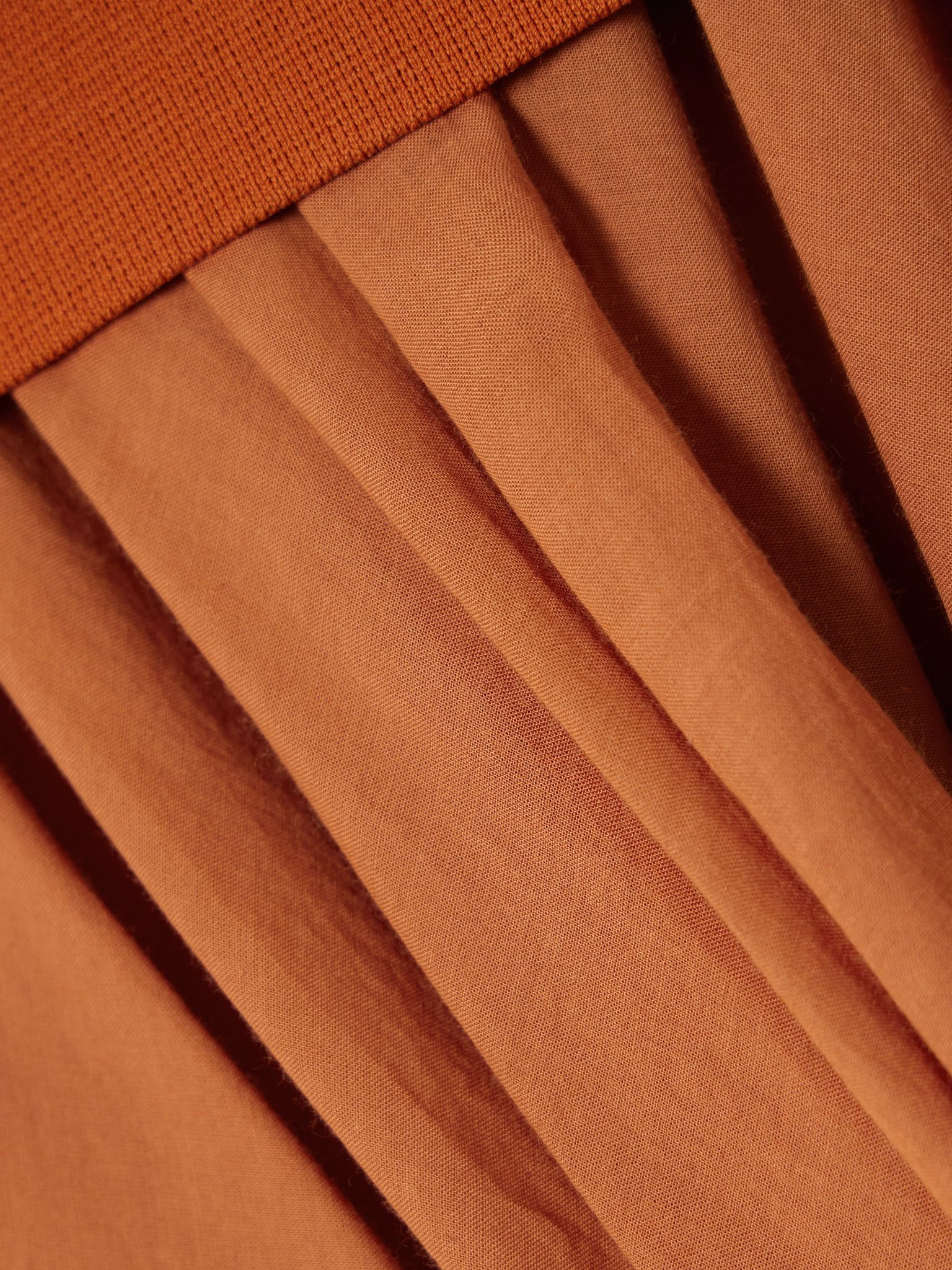 Cocoon draped voile and stretch-knit maxi dress Orange - 4