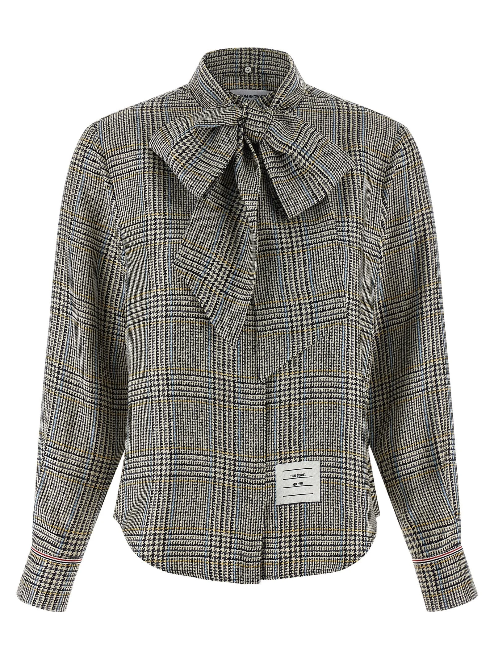 Thom Browne Women Prince Of Wales Check Shirt - 1