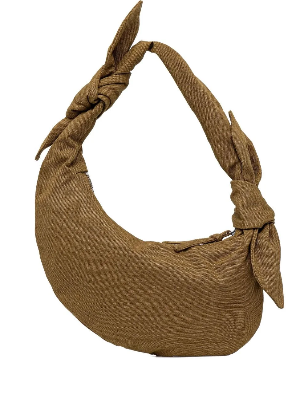 knotted beaded tote bag - 1